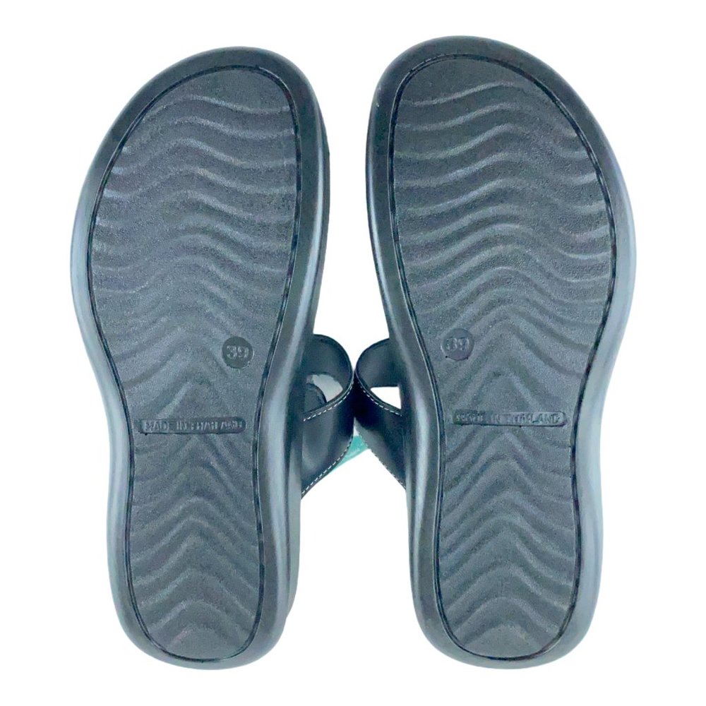 Aerothotic Rustic L0502 Womens Black Strappy Sandal Size W 9 EU 39 NEW - Picture 9 of 9